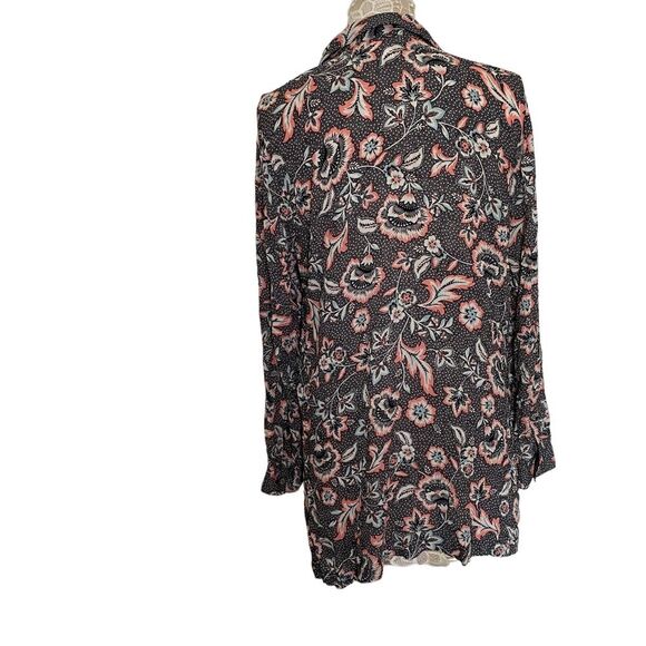 J JILL Marvelflor Women's Tunic Shirt Long Sleeve Button-Up, Size M - Picture 5 of 7